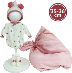 Tenue pour poupée New Born 35–36 cm avec couverture et accessoires