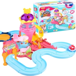 Set de jeu interactif avec hamster – circuit ludique avec parc fast-food