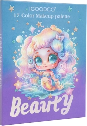 Kit de maquillage pour enfants sirène dans une palette bleue