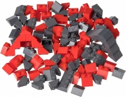 Ensemble créatif pour toitures rouges et gris foncé