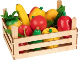 GOKI Caisse en bois avec fruits et légumes