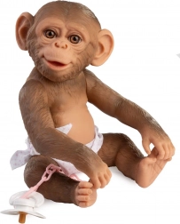 Bébé singe Reborn avec corps entièrement en vinyle 32 cm