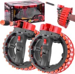 Blasters en mousse électriques GROWLER – lot de 2 avec batteries et fléchettes à ventouse