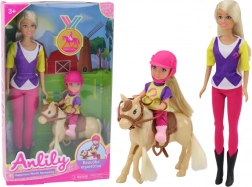 Set poupée Anlily avec enfant et poney écurie d’équitation