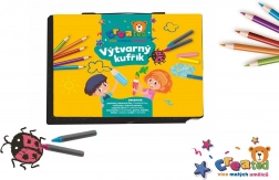 Set créatif de peinture dans une mallette en plastique