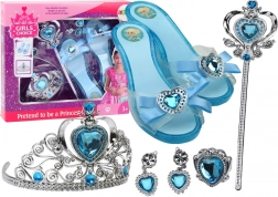Ensemble d’accessoires pour petite princesse Chaussures Couronne bleues