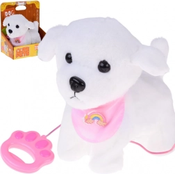 Chien en peluche interactif avec laisse et sons
