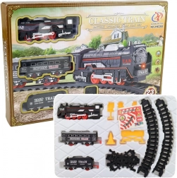 Train électrique avec lumière, 23 pcs