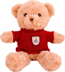 Ours en peluche avec pull rouge 40 cm