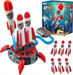WOOPIE lance-roquettes en mousse avec pompe, 6 fusées