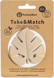 Petite&Mars anneau de dentition en silicone Take&Match desert sand 0m+