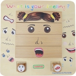 Jeu éducatif en bois EMOTIONS de Masterkidz – tableau Montessori des émotions