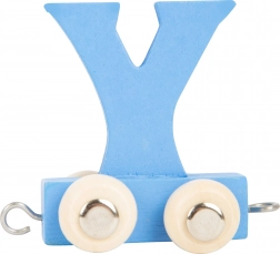 Wagon en bois avec la lettre Y – wagon coloré small foot