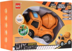 Camion-jouet interactif avec bétonnière magnétique