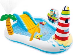 Centre de jeux aquatique gonflable Fishing Fun avec toboggan