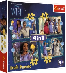 Puzzle 4-en-1 DISNEY Wish – vœux exaucés