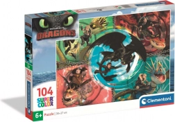 Clementoni puzzle 104 pièces Dragons (How to Train Your Dragon)