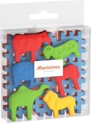 Jeu de construction créatif Mini Waffle - Animaux avec socle
