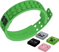 Bracelet réglable vert Pixie Crew & Minecraft