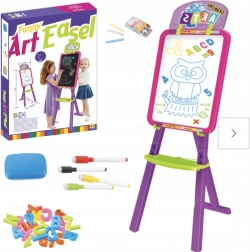 grand tableau à craie magnétique double face 3-en-1