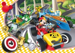 Puzzle Clementoni Mickey et ses bolides – course, 15 pièces