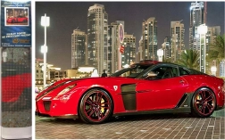 Norimpex Peinture diamant Voiture rouge 30x40 cm