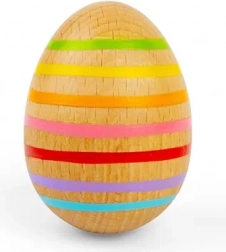 Bigjigs Toys œuf musical en bois – rayé