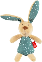 Sigikid premier lapin en peluche avec hochet