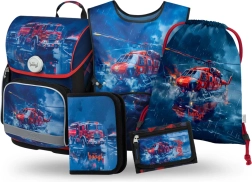 Baagl set 5 Ergo sauveteurs : cartable, trousse, sac, tablier, porte-monnaie