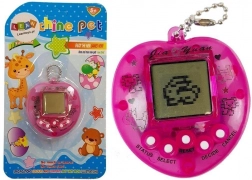 Jeu électronique TAMAGOTCHI rose avec chaîne courte