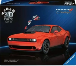 Puzzle 3D Ravensburger Iconics : Dodge Challenger R/T Scat Pack Widebody – 108 pièces
