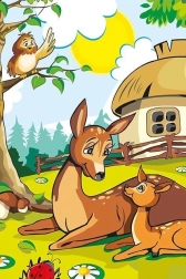 Puzzle en bois Biche maman 25 pièces