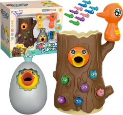 Jeu magnétique pour enfants Attrape le Ver 3‑en‑1 avec superbe tirelire et œuf culbuto WOOPIE
