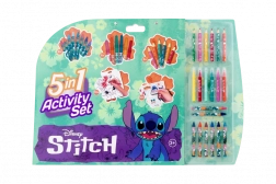 Set de dessin 5-en-1 motif Stitch