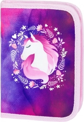 Trousse scolaire à un étage avec motif de chevaux