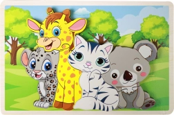 Puzzle en bois avec des animaux – 8 pièces