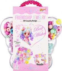 Perles à enfiler papillon – kit pour fabriquer des bracelets et des colliers