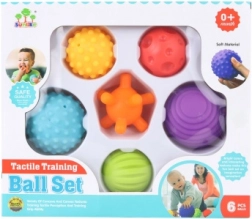Set de balles sensorielles pour bébés, 6 pièces