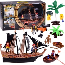 Bateau pirate – coffret de jeu avec figurines, canon et effets lumineux et sonores