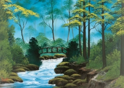 Puzzle Bob Ross : Pont solitaire 1000 pièces