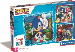 Puzzle 3×48 pièces CLEMENTONI SONIC