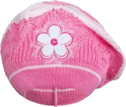 Béret tricoté pour enfants New Baby rose foncé