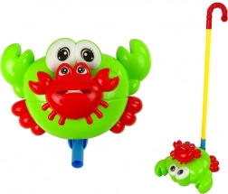 Pousseur à tige – crabe vert avec grelot