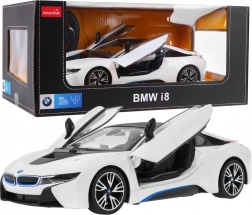 Modèle télécommandé BMW i8 1:14 blanc par RASTAR, 2,4 GHz