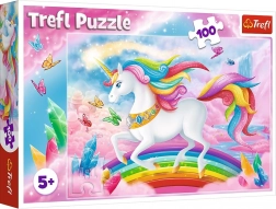 Puzzle licorne 100 pièces – Dans le monde de cristal des licornes Trefl