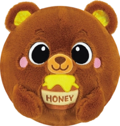 Ballon peluche gonflable avec animal 23 cm (mix de motifs) - 1 pièce