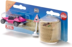 Buggy Siku avec bande – modèle de plage rose pour jeu créatif