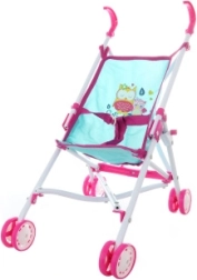 Poussette canne en métal avec petites chouettes