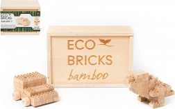 Jeu de construction en bois 45 pièces dans une boîte