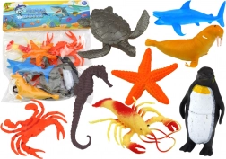 Set de figurines d’animaux marins – 10 pièces